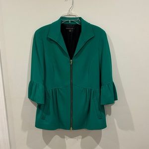 Lafayette 148 Zippered Swing Cut Blazer
